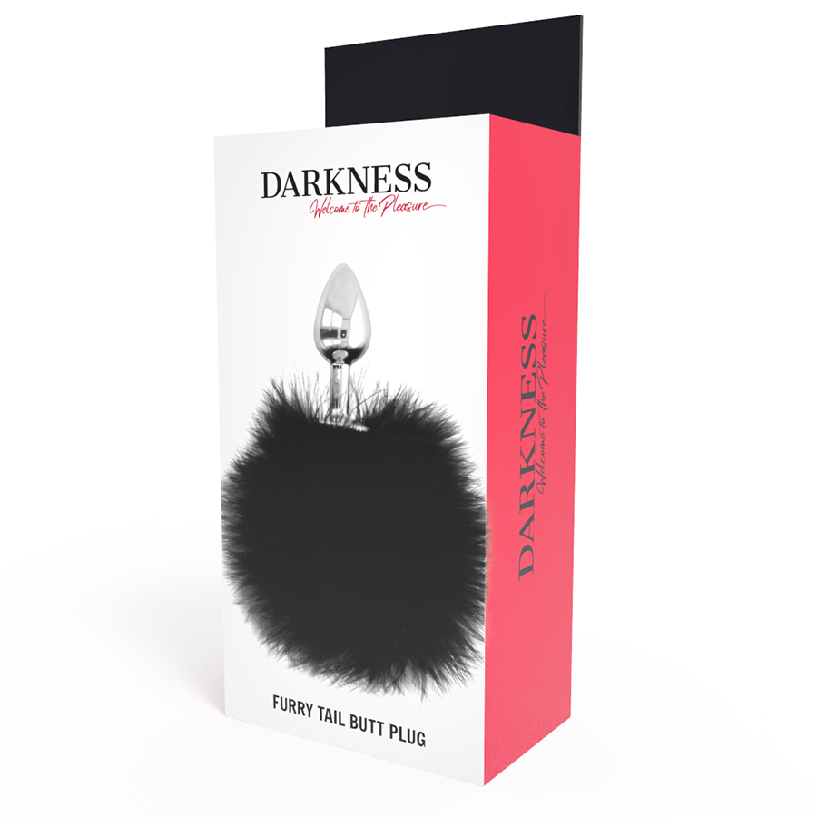 Darkness Extra Anal Buttplug With Tail — Black