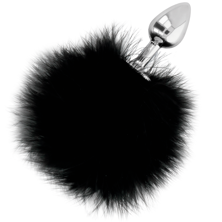 Darkness Extra Anal Buttplug With Tail — Black