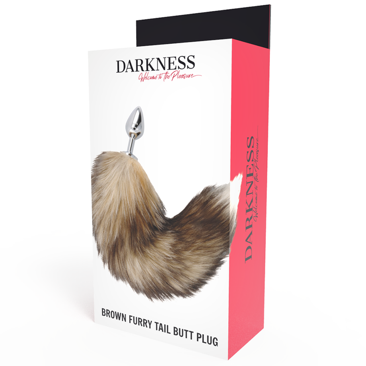 Darkness Tail Butt Plug — Silver metal