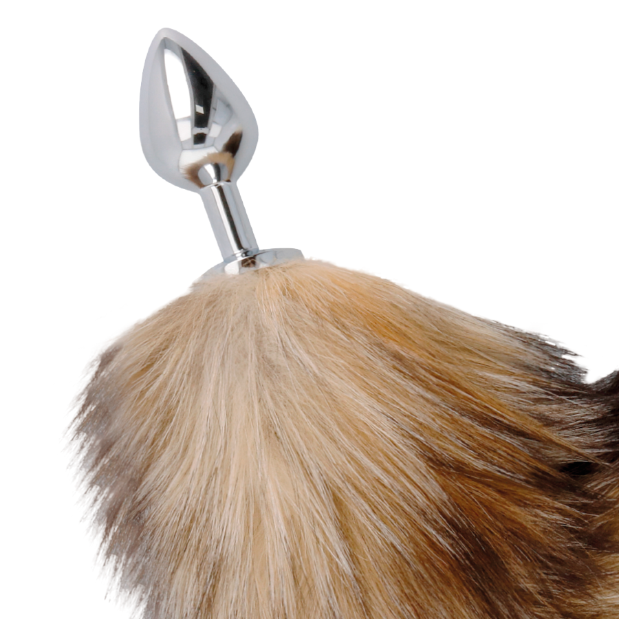 Darkness Tail Butt Plug — Silver metal