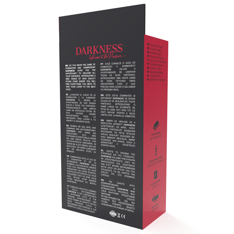 Darkness Posture - Necklace With Leather Chain