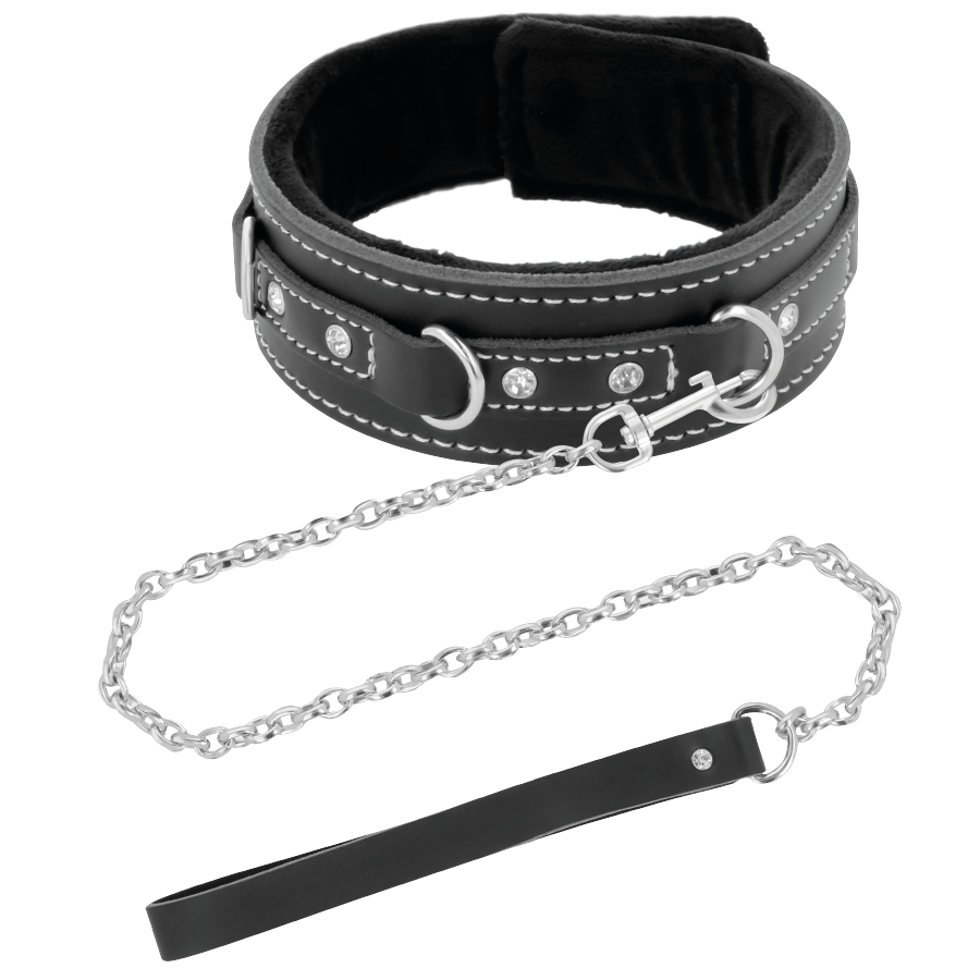 Darkness High - Quality Leather Necklace With Leash