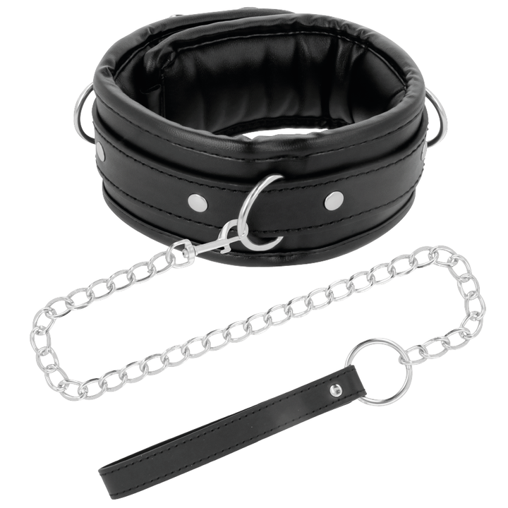 Darkness Soft - Leather Necklace With Chain