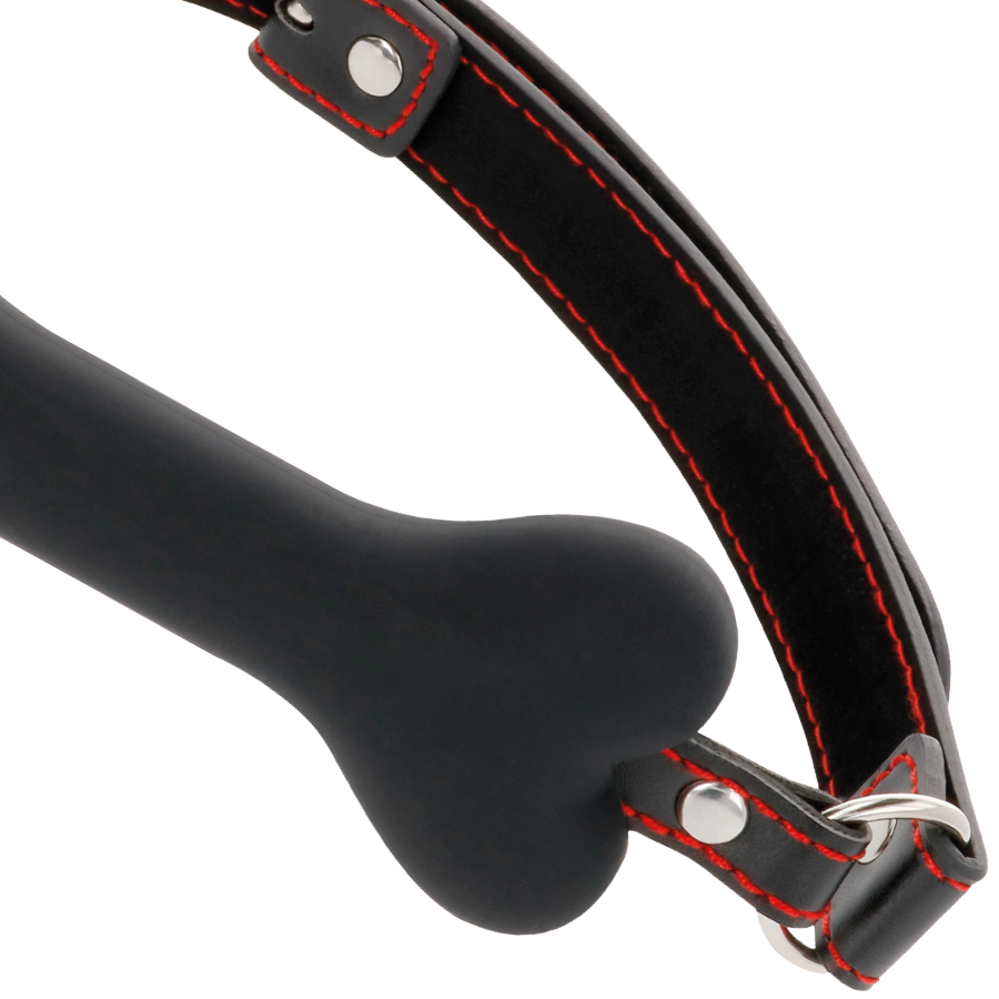 Darkness Black - Bone Silicone Gag