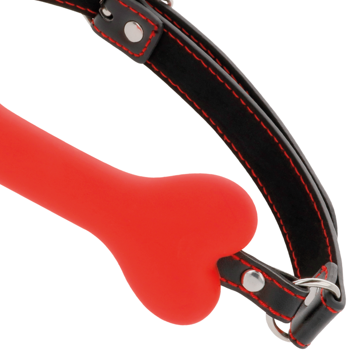 Darkness Red - Bone Silicone Gag