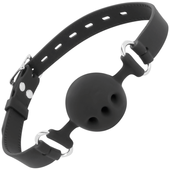 Darkness Black - Breathable Silicone Gag