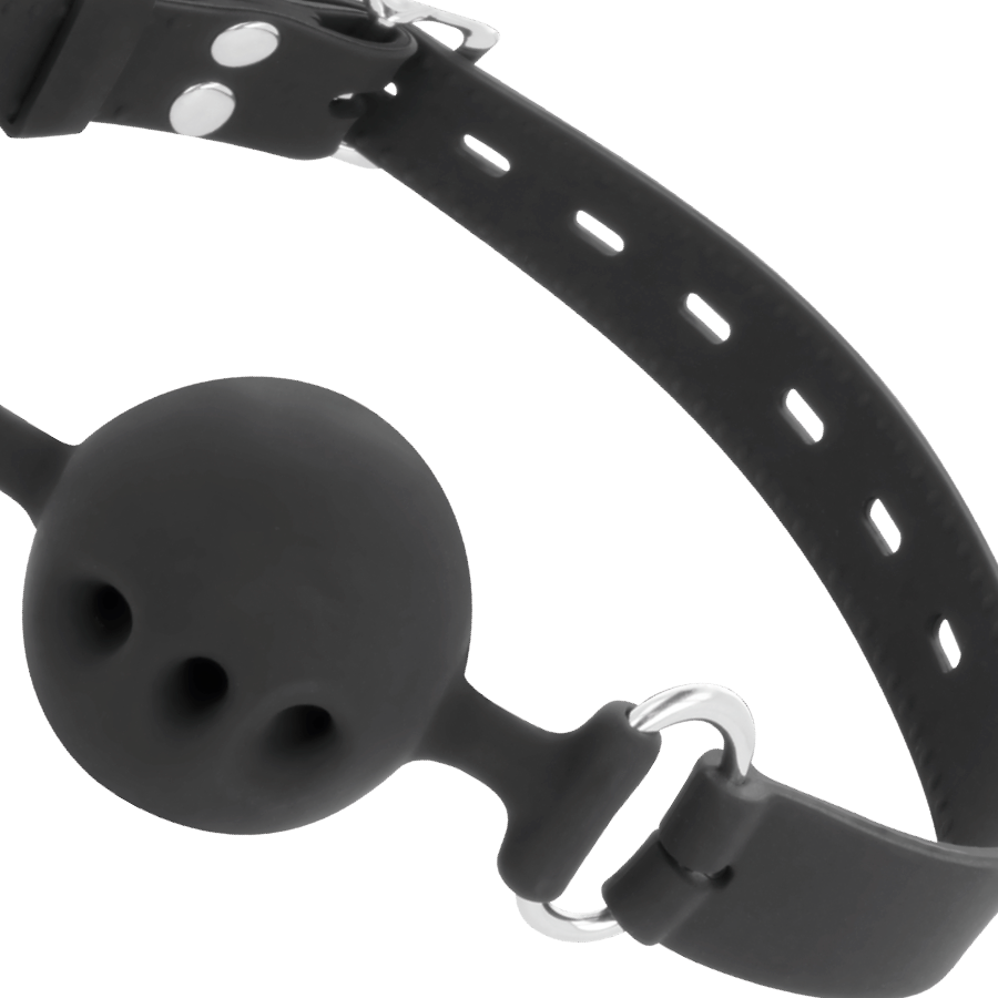 Darkness Black - Breathable Silicone Gag