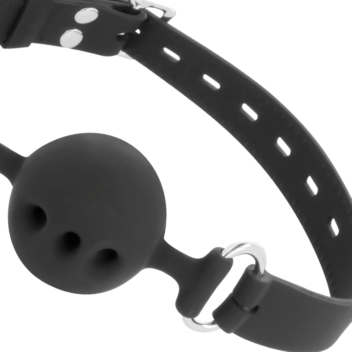 Darkness Black - Breathable Silicone Gag