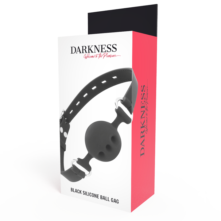 Darkness Black - Breathable Silicone Gag