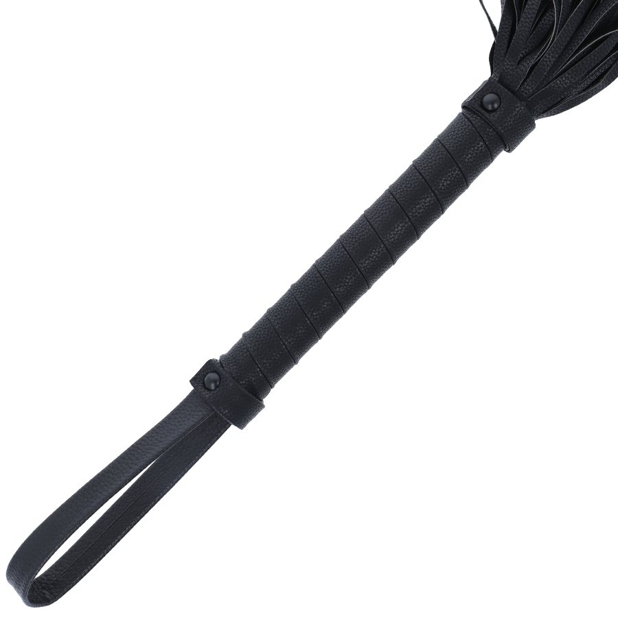 Darkness Black - Bondage Whip 42cm Leather