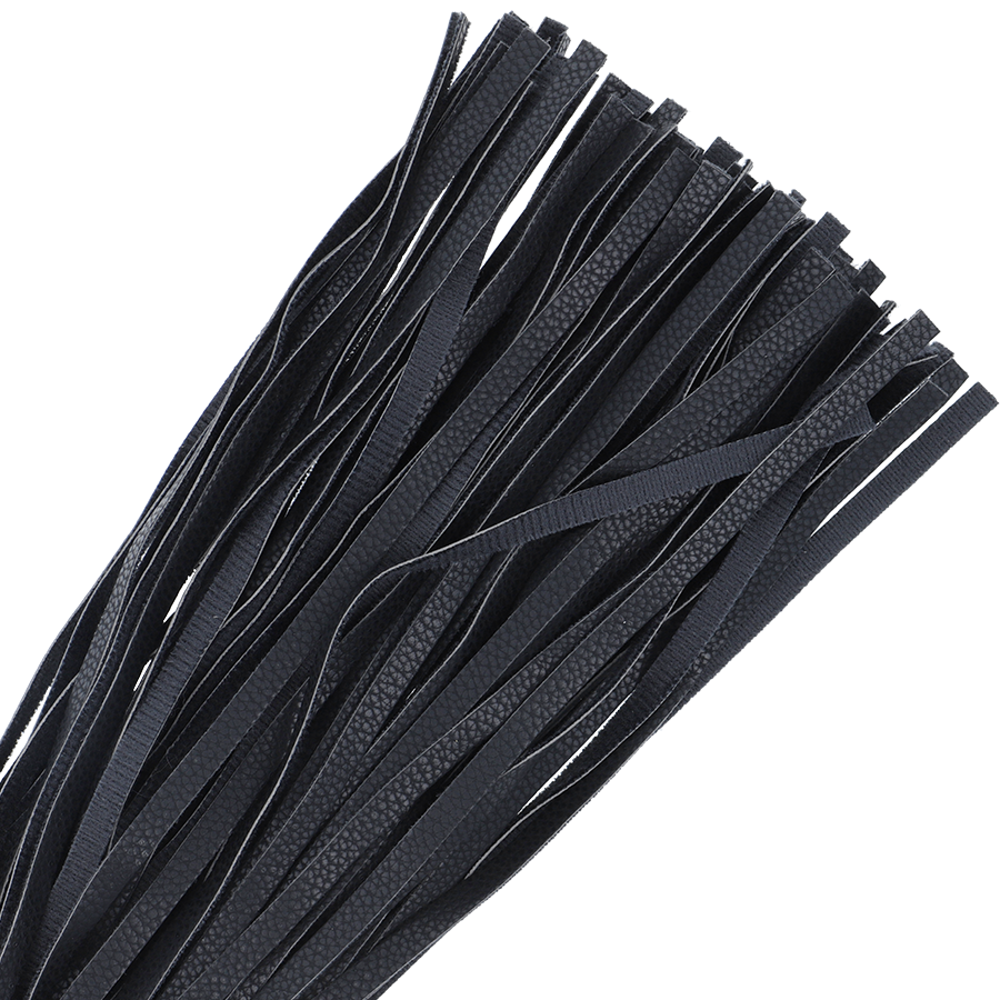 Darkness Black - Bondage Whip 42cm Leather