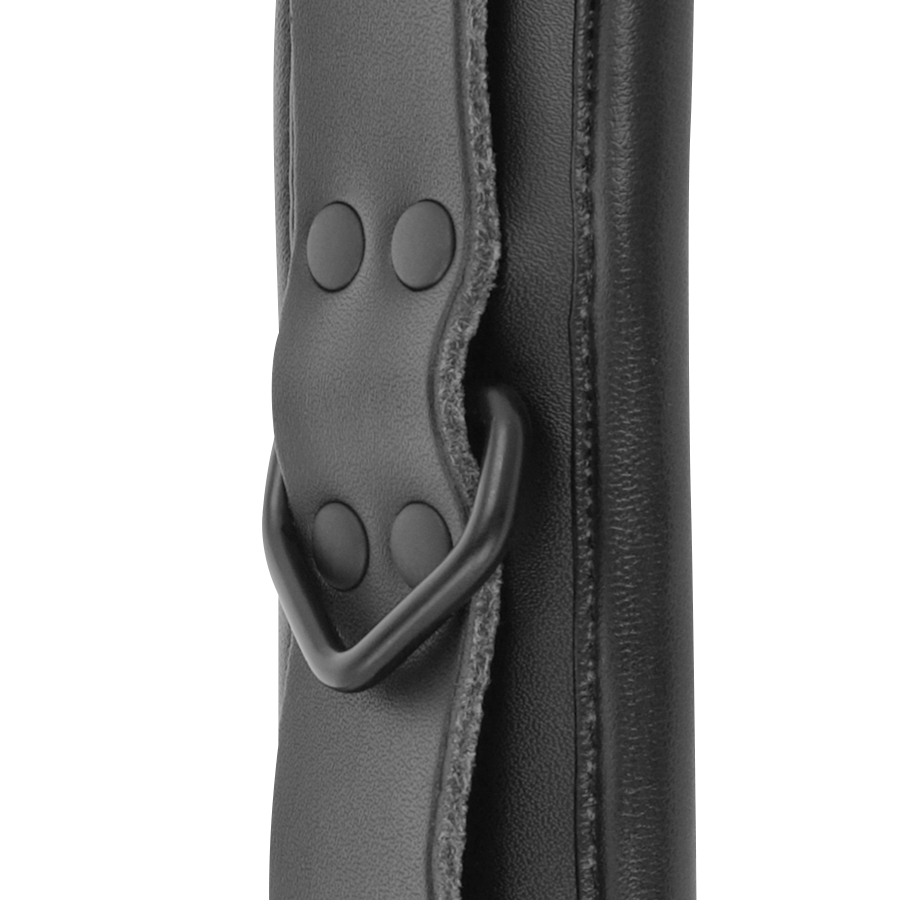 Darkness Adjustable - Ankle Handcuffs Black Leather