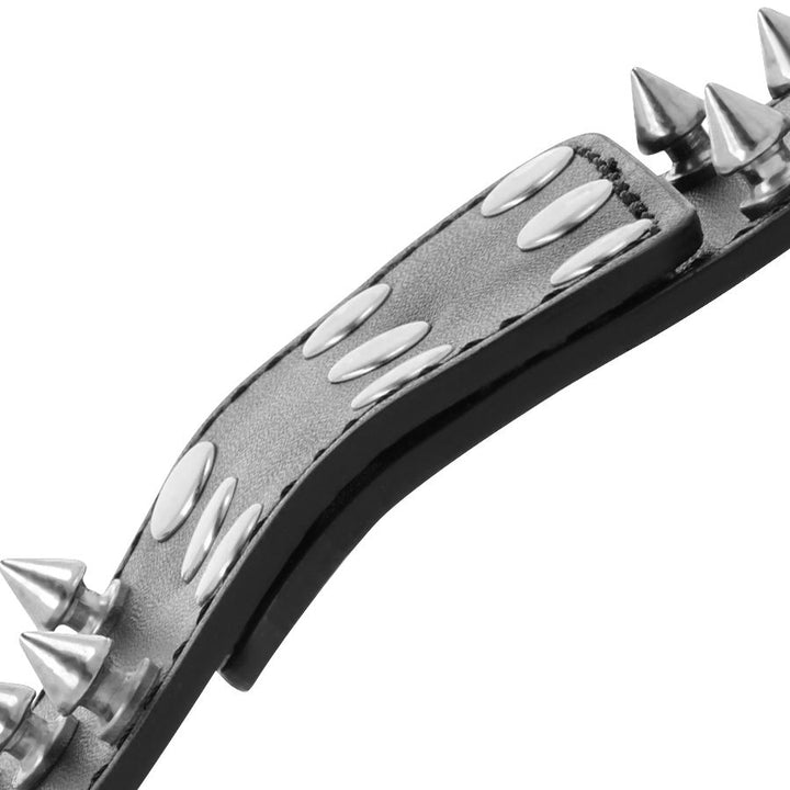 Darkness Skulls - And Bones Black Spiked Handcuffs