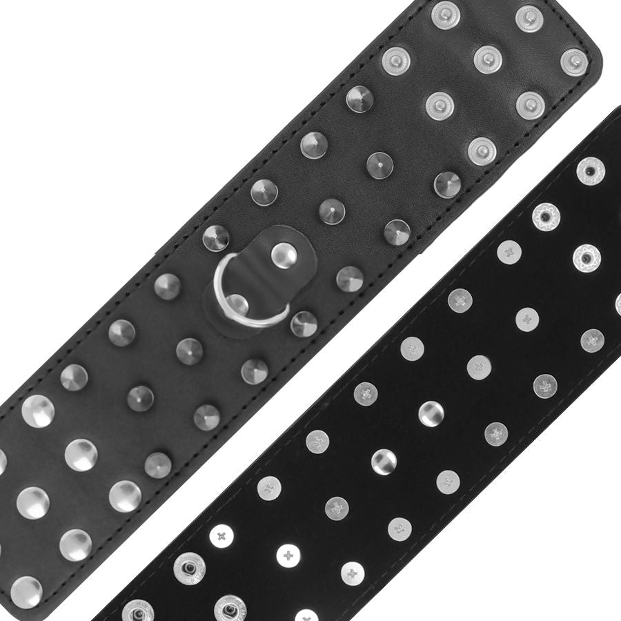 Darkness Skulls - And Bones Black Spiked Handcuffs