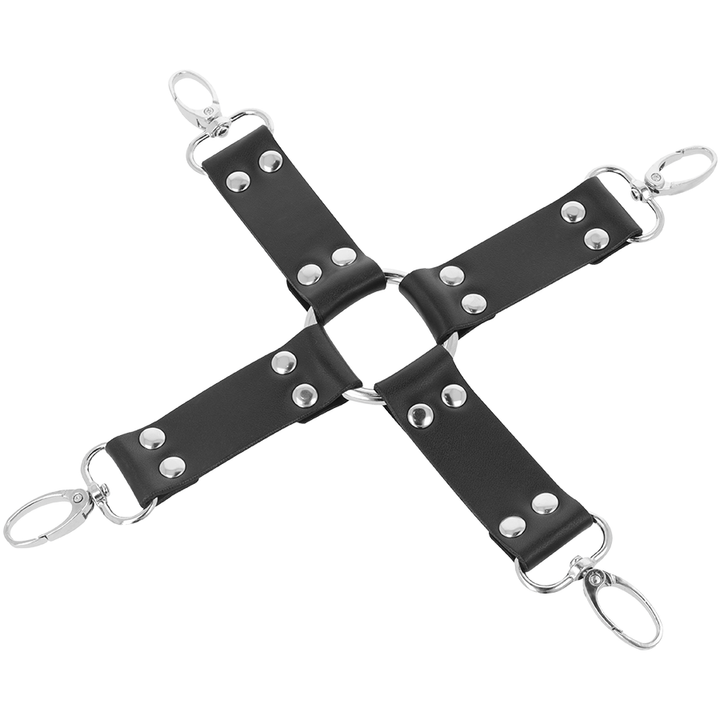 Darkness Leather - Handcuffs For Foot And Hands Black