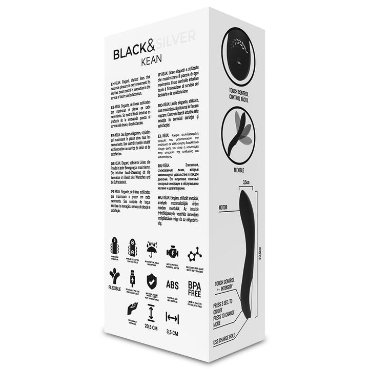 BLACK&amp;SILVER - Kean Vibrator Touch Control