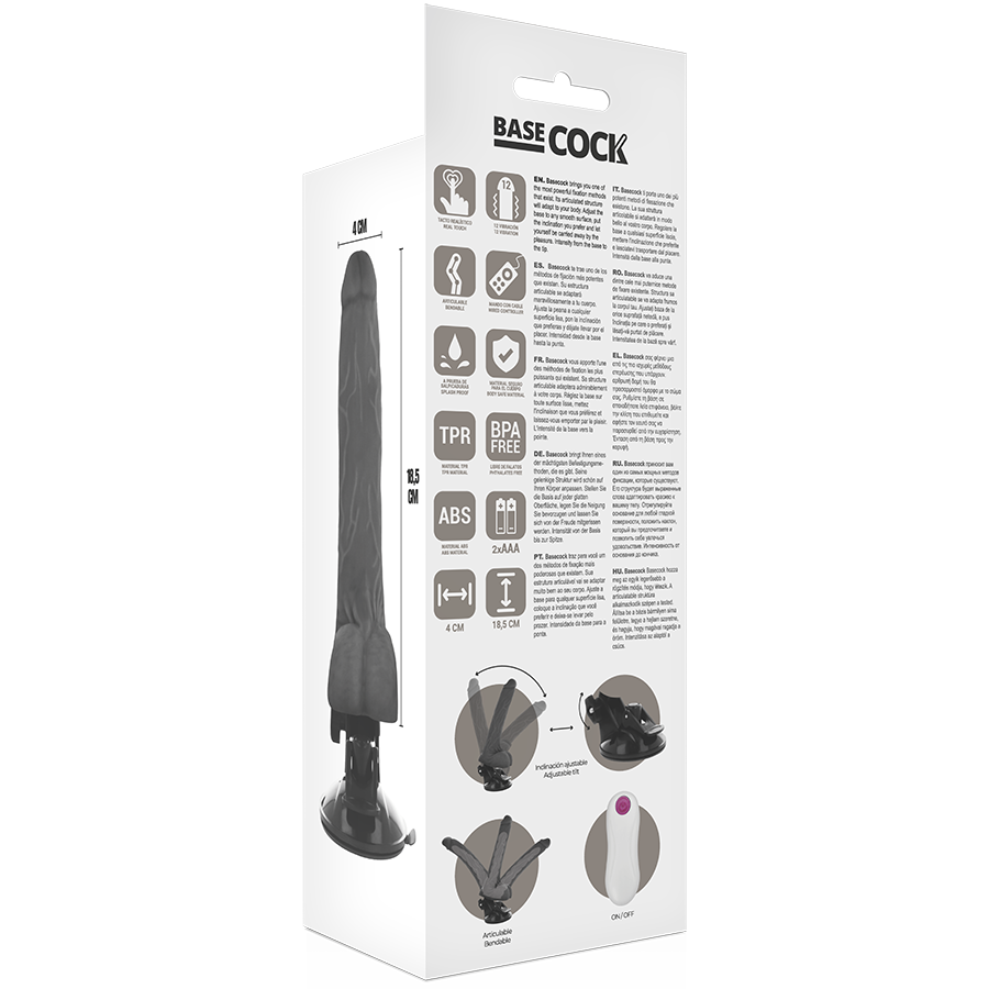 Basecock Realistic Articulable Remote Control, Flesh 18.5 CM -O- 4 CM — Skin TPE