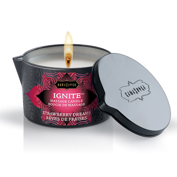 Kamasutra Strawberry - Dreams Massage Candle 170 Gr