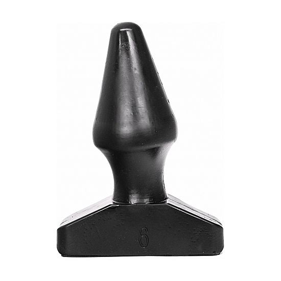 All Black Plug Anal 15,5 CM — Black PVC