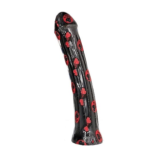 All Black Plug Dildo 31 CM — Black PVC