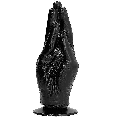 All Black Dildo Fisting 21 CM — Black PVC