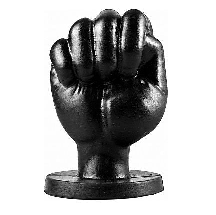 All Black Fist 13 CM Anal — Black PVC