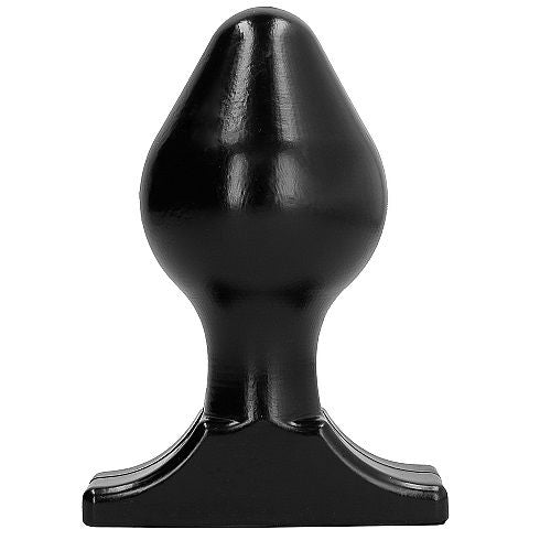 All Black Anal Plug 16x8 CM — Black PVC