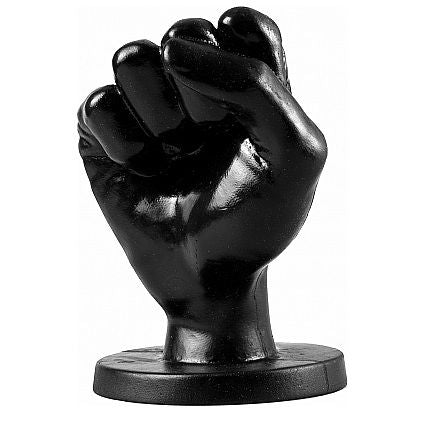 All Black Fist Anal 14 CM — Black PVC