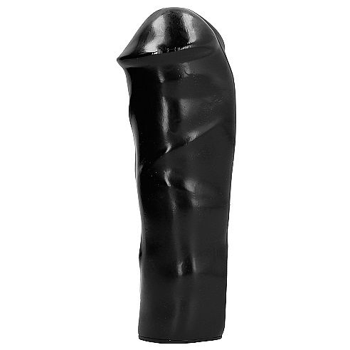 All Black Dildo Realistic 20 CM — Black PVC