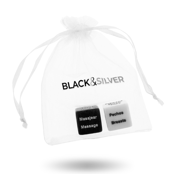 BLACK&amp;SILVER - DICE FOR COUPLES ES/EN