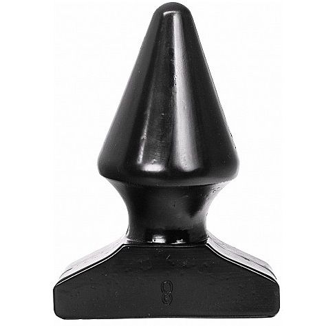 All Black Anal Plug 17 CM — Black PVC
