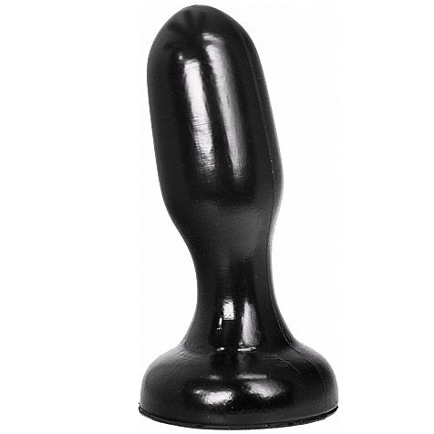 All Black Plug Anal 19,5 CM — Black PVC