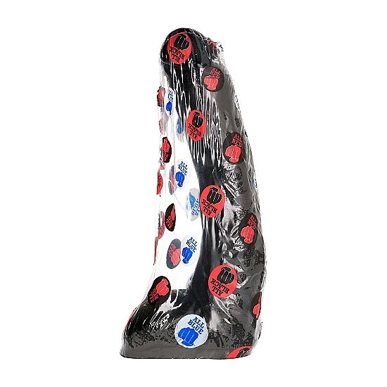 All Black Dong 29 CM Curvado — Black PVC