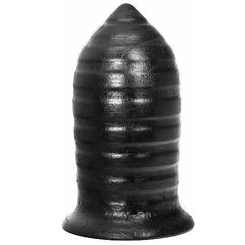 All Black Anal Plug 16 CM — Black PVC