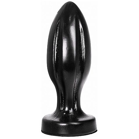 All Black Anal Plug 21 CM — Black PVC