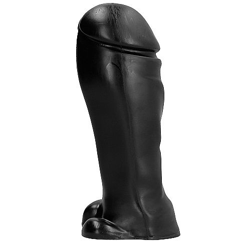 All Black Dong 22 CM Broad Toe — Black PVC