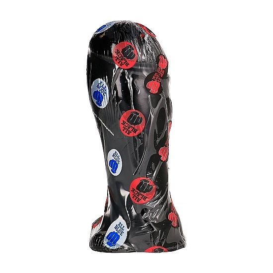 All Black Dong 22 CM Broad Toe — Black PVC