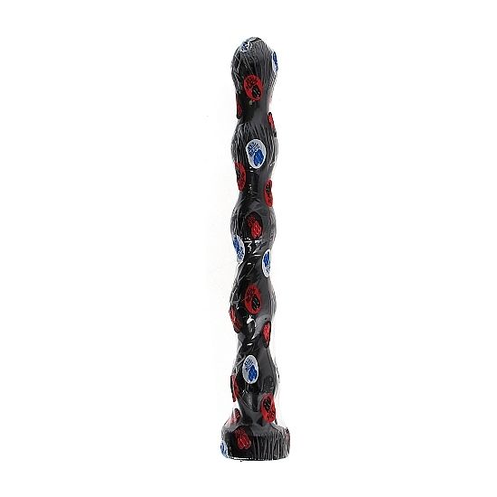 All Black Anal Beads 41,5 CM — Black PVC