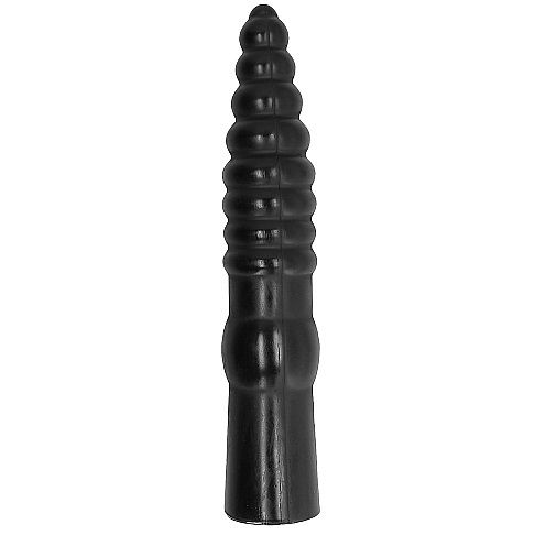 All Black Anal 33 CM — Black PVC