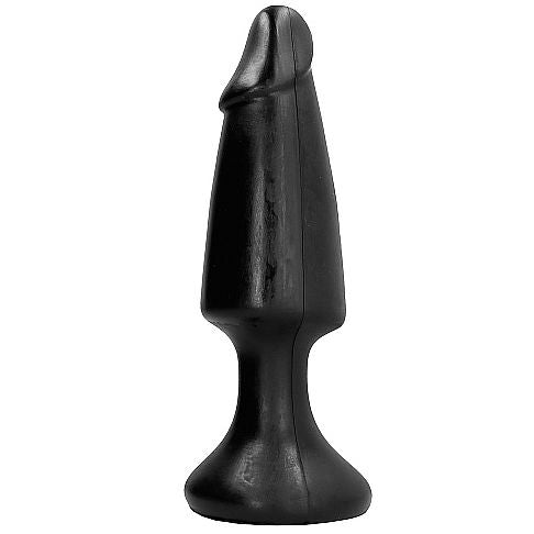 All Black Plug Anal 35 CM — Black PVC