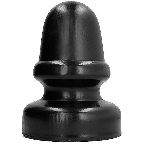 All Black Plug Anal 23 CM — Black PVC