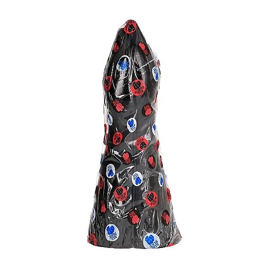 All Black Dildo Fisting 39 CM — Black PVC