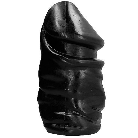 All Black Pene Anal 33 CM — Black PVC