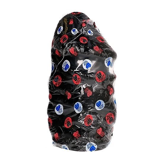 All Black Pene Anal 33 CM — Black PVC