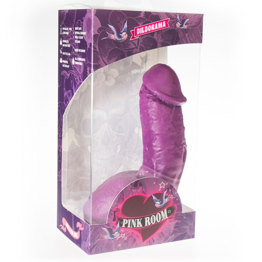 Pink Room Elian Realistic Dildo Purple 17.5 CM — Purple PVC