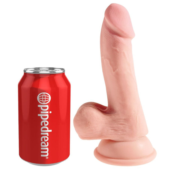 King Cock Triple Density Dildo 14 CM — Skin / PVC