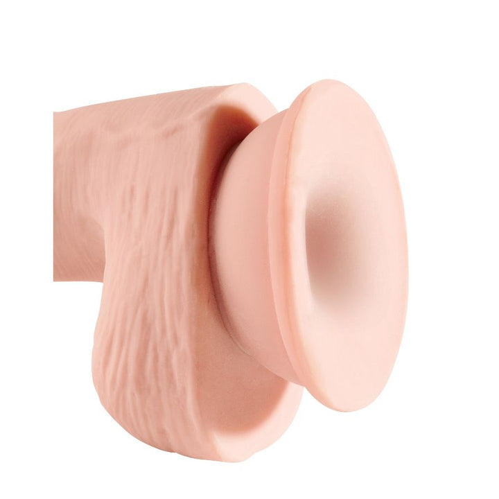 King Cock Triple Density Dildo 14 CM — Skin / PVC