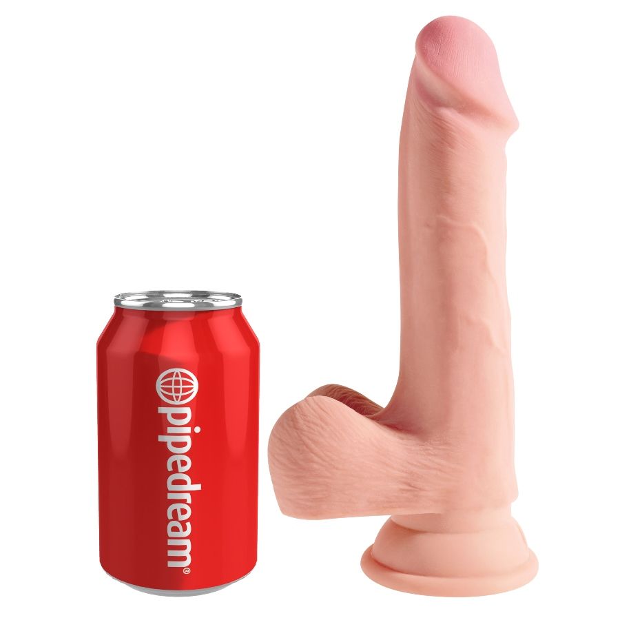 King Cock Triple Density Dildo 19 CM — Skin / PVC