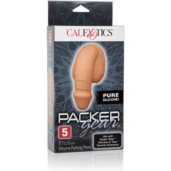 Calexotics Silicone Packing Penis 12.75 CM Caramel — Skin, Silicone