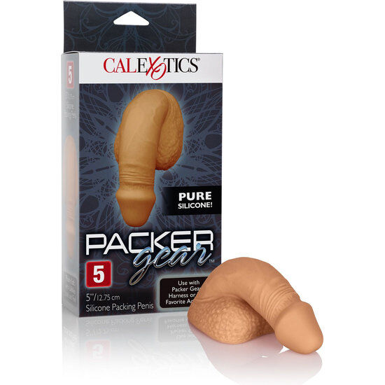 Calexotics Silicone Packing Penis 12.75 CM Caramel — Skin, Silicone